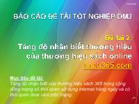 Đề tài Tăng độ nhận biết của thương hiệu sách online