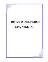 Dự án World Shoe của Nike (A)