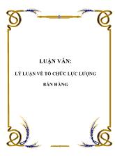 Luận văn Lý luận về tổ chức lực lượng bán hàng