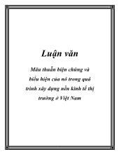 Mâu thuẫn biện chứng và biểu hiện của nó trong quá trình xây dựng nền kinh tế thị trường ở Việt Nam