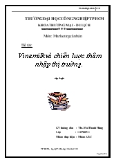 Vinamilk và chiến lược thâm nhập thị trường