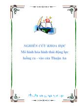 Đề tài Nghiên cứu khoa học- - mô hình hóa hình thái động lực luồng ra- vào cửa Thuận An