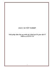 Giải pháp đảm bảo an ninh tài chính tại Sở giao dịch I Ngân hàng Nông Nghiệp & Phát triển Nông Thôn VN
