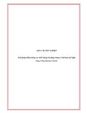 Giải pháp nhằm nâng cao chất lượng tín dụng trung và dài hạn tại Ngân hàng Công thương Từ Sơn