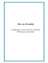 Giải phát nâng cao năng lực cạnh tranh của Ngân hàng VPBank trong quá trình hội nhập
