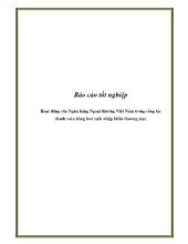 Hoạt động của Ngân hàng Ngoại thương Việt Nam trong công tác thanh toán hàng hoá xuất nhập khẩu thương mại