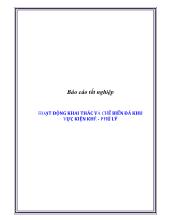 Hoạt động khai thác và chế biến đá khu vực Kiện Khê - Phủ Lý
