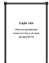 Luận văn Phân tích tình hình kinh doanh của Công ty xây dựng dân dụng Hà Nội