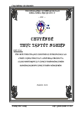 Luận văn Tìm hiểu thực trạng và một số giải pháp nâng cao chất lượng công tác lập kế hoạch năm của Cục kinh tế hợp tác và phát triển nông thôn bộ nông nghiệp và phát triển nông thôn