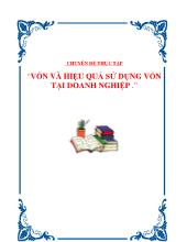 Luận văn Vốn và hiệu quả sử dụng vốn tại doanh nghiệp
