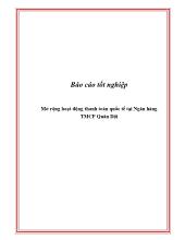 Mở rộng hoạt động thanh toán quốc tế tại Ngân hàng Thương mại cổ phần Quân Đội