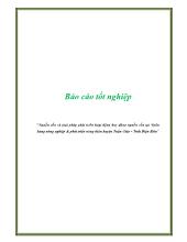 Nguồn vốn và giải pháp phát triển hoạt động huy động nguồn vốn tại Ngân hàng nông nghiệp & phát triển nông thôn huyện Tuần Giáo - Tỉnh Điện Biên