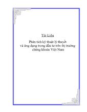Phân tích kỹ thuật lý thuyết và ứng dụng trong đầu tư trên thị trường chứng khoán Việt Nam
