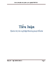 Tiêu luận Quản trị tác nghiệp thương mại đầu tư
