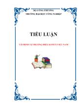 Tiểu luận Tái định vị thương hiệu Kotex Việt Nam