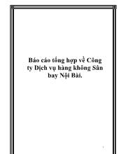 Báo cáo Luận văn tổng hợp về Công ty Dịch vụ hàng không Sân bay Nội Bài