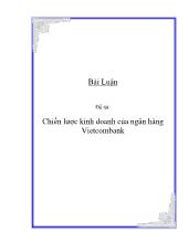 Đề tài Chiến lược kinh doanh của ngân hàng Vietcombank