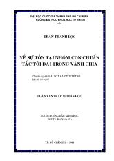 Đề tài Về sự tồn tại nhóm con chuẩn tắc tối đại trong vành chia