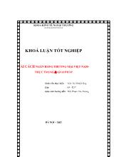 Luận văn Cải cách ngân hàng thương mại Việt Nam thực trạng giải pháp