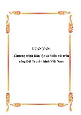 Luận văn Chương trình Dân tộc và Miền núi trên sóng Đài Truyền hình Việt Nam