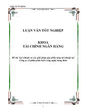 Luận văn Lợi nhuận và các giải pháp góp phần tăng lợi nhuận tại Công ty cổ phần phát triển công nghệ nông thôn