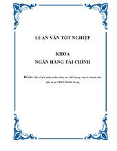 Luận văn Một số giải pháp nhằm nâng cao chất lượng công tác thanh toán điện tử tại Ngân hàng công thương Hai Bà Trưng