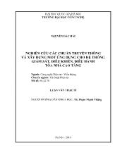 Luận văn Nghiên cứu các chuẩn truyền thông và xây dựng một ứng dụng cho hệ thống giám sát, điều khiển, điều hành tòa nhà cao tầng