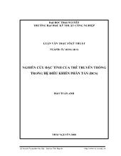 Luận văn Nghiên cứu đặc tính của trễ truyền thông trong hệ điều khiển phân tán (DCS)