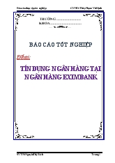 Luận văn Tín dụng ngân hàng tại ngân hàng Eximbank
