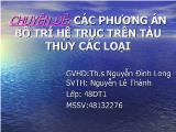 Chuyên đề Các phương án bố trí hệ trục trên tàu thủy các loại