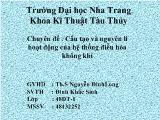 Chuyên đề Cấu tạo và nguyên lí hoạt động của hệ thống điều hòa không khí
