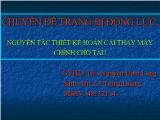 Chuyên đề Nguyên tắc thiết kế hoán cải thay máy chính cho tàu