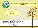 Dao động khí hậu