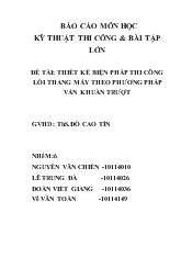 Đề tài Thiết kế biện pháp thi công lỗi thang máy theo phương pháp ván khuẩn trượt