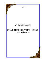 Đồ án Chất thải nguy hại – chất thải dầu khí