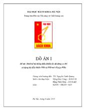 Đồ án Thiết kế hệ thống điều khiển tốc độ động cơ DC sử dụng bộ điều khiển PID và PID mờ (Fuzzy-PID)