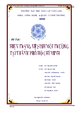 Hiện trạng vệ sinh môi trường tại thành phố Hồ Chí Minh