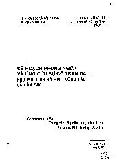Kế hoạch phòng ngừa và ứng cứu sự cố tràn dầu khu vực tỉnh Bà Rịa-Vũng Tàu và Côn Đảo