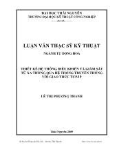 Luận văn Thiết kế hệ thống điều khiển và giám sát từ xa thông qua hệ thống truyền thông với giao thức TCP-IP
