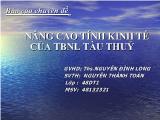 Nâng cao tính kinh tế của thiết bị năng lượng tàu thuỷ