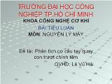 Phân tích cơ cấu tay quay con trượt chính tâm