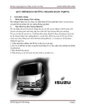 Quy trình bảo dưỡng CHASSIS ISUZU NQR75L