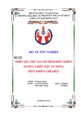 Thiết kế, chế tạo mô hình điều khiển gương chiếu hậu tự động điều khiển ghế điện