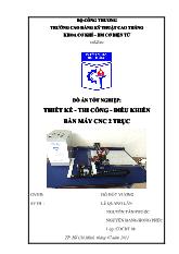 Thiết kế - Thi công - điều khiển bàn máy CNC 2 trục