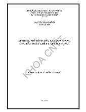 Áp dụng mô hình đấu giá qua mạng cho bài toán ghép cặp có trọng