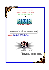 Báo cáo Bài công nghệ dot net-Quản lý nhân sự