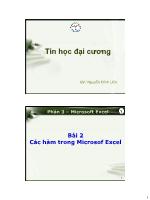 Các hàm trong Microsof Excel