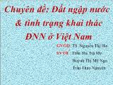 Chuyên đề Đất ngập nước & tình trạng khai thác đất ngập nước ở Việt Nam