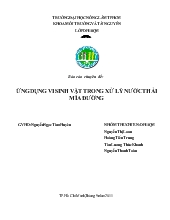 Chuyên đề Ứng dụng vi sinh vật trong xử lý nước thải mía đường