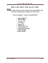 Đánh giá hiện trạng chất lượng môi trường không khí và nước xung quanh cầu Phú Lộc thành phố Đà Nẵng